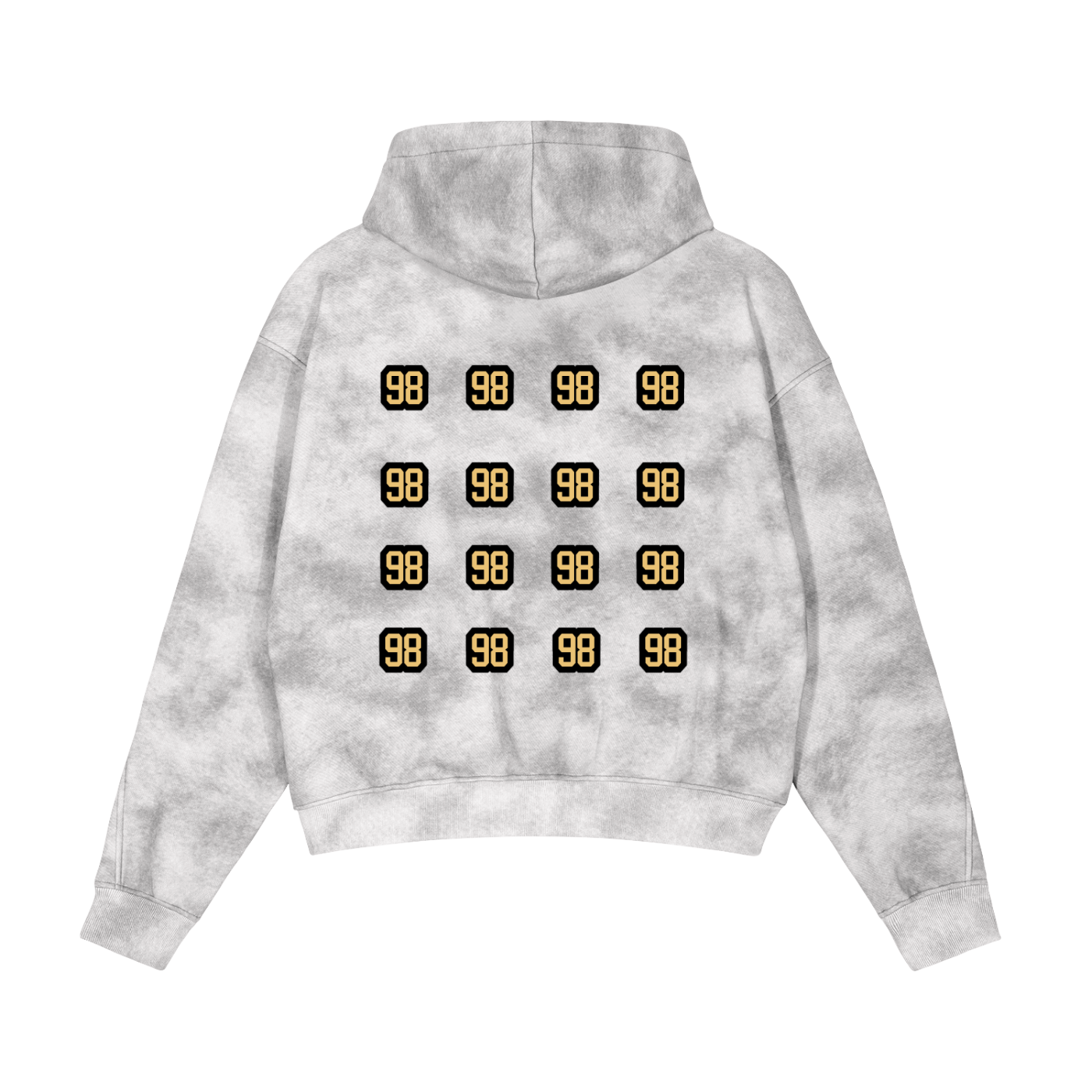 Dirty Washed Zip-Up Fleece Hoodie