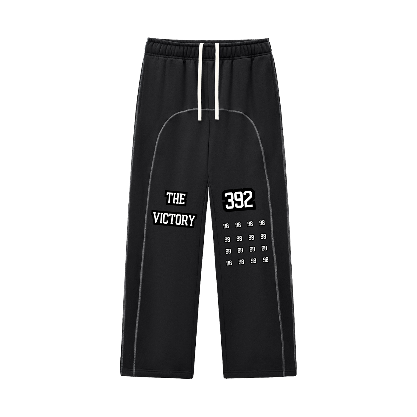 Contrast-Stitched Fleece Sweatpants